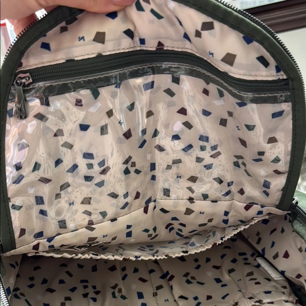 Lug Hatchback Backpack with Padded Straps in Olive Green